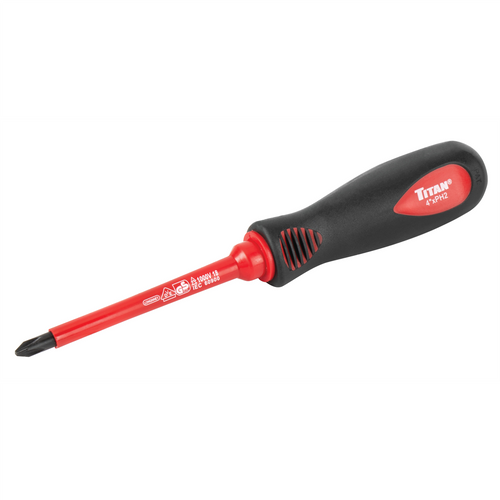 Titan Insulated Screwdriver Phillips #2 x 4 in. Titan Insulated Screwdriver Phillips #2 x 4 in.