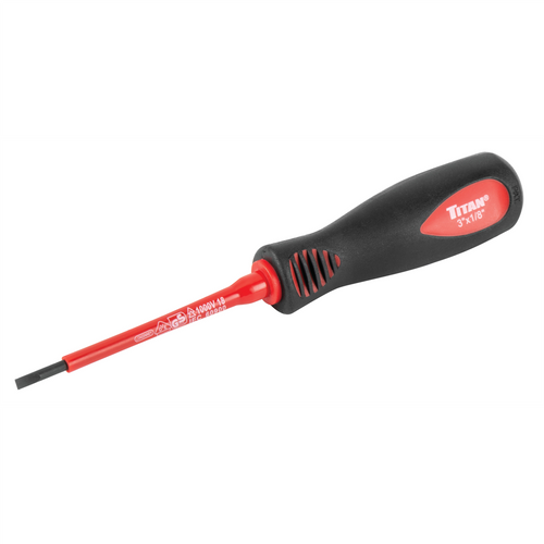 Titan Insulated Screwdriver Slotted 1/8 in. x 3 in. Titan Insulated Screwdriver Slotted 1/8 in. x 3 in.