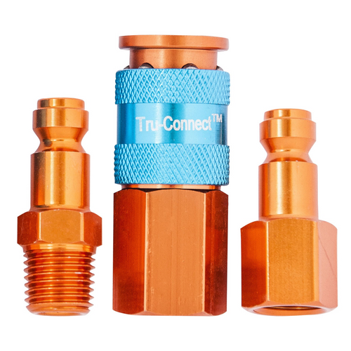 Plews Edelmann 1/4" Orange Coupler Kit