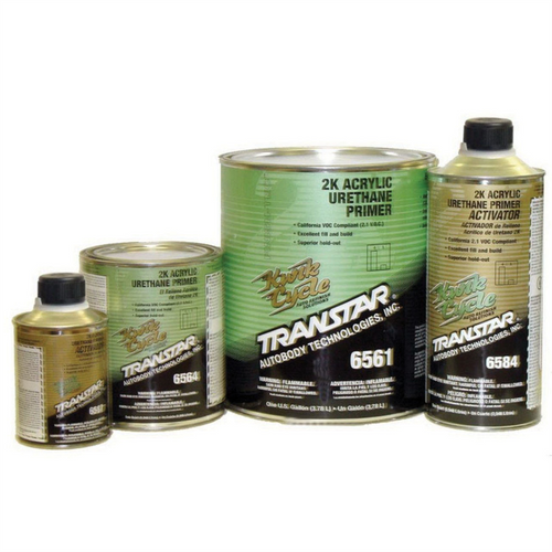 Transtar Autobody Products 6561 2K Acrylic Urethane Primer, 1 gal Can, Gray, 4:1 Mixing, 717 sq-ft/gal at 1 mil Coverage