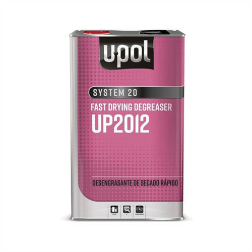 U Pol Products SYSTEM 20 UP2022 Slow Drying Solvent Based Degreaser, 5 L Tin, Clear
