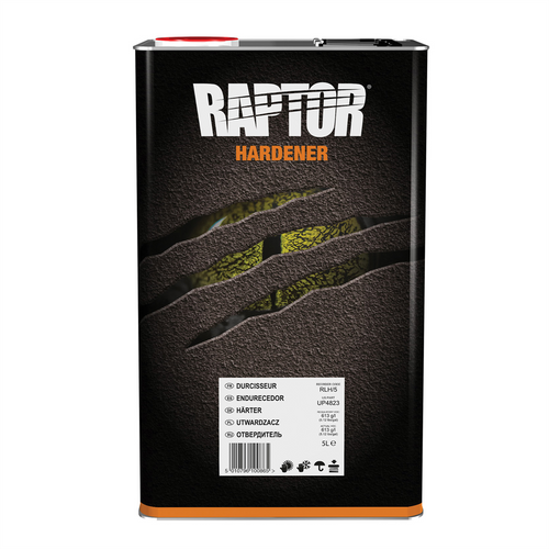 U Pol Products RAPTOR UP4824 2.6 VOC Raptor Hardener, 5 L Pail, Colorless