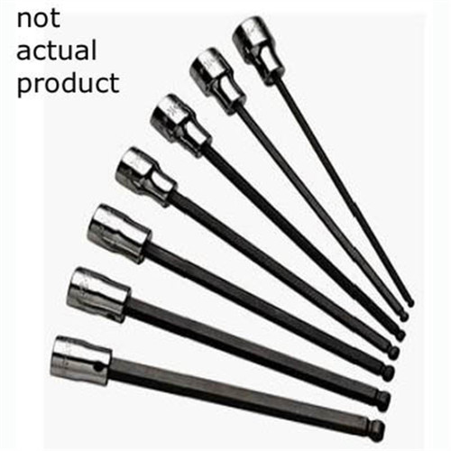 VIM Tools 3/8 Inch Ball Hex Blade, 3/8 Square Drive Holder, 6 Inch OAL