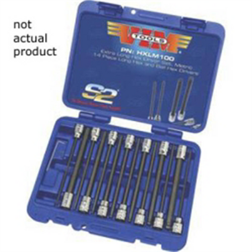 VIM Tools 3 mm Hex Blade, 3/8 Square Drive Holder, 6 Inch OAL