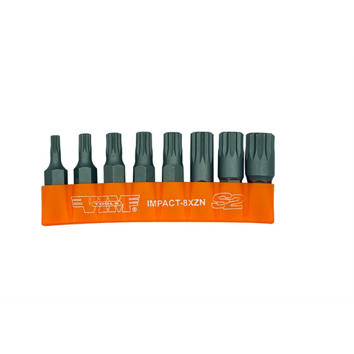 VIM Tools 8 Piece 5/16 Inch Shank Impact Triple Square Bit Set