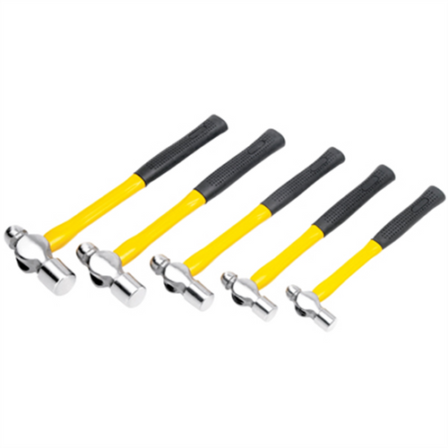 Wilmar Corp. / Performance Tool 5PC BALL PEIN HAMMER SET (FIBERGLASS HANDLES)