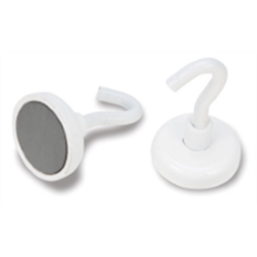 Wilmar Corp. / Performance Tool 2pc White Enamel Magnetic Hook