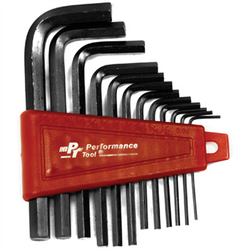 Wilmar Corp. / Performance Tool 12 Pc SAE Hex Key Set w/Holder
