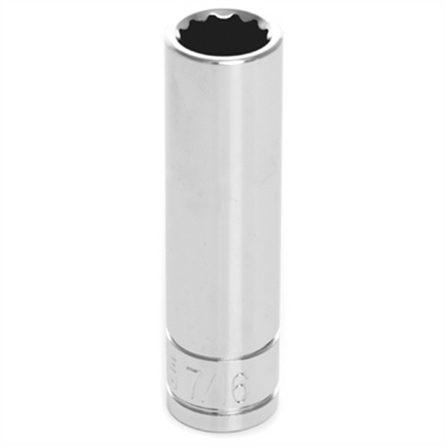 Wilmar Corp. / Performance Tool 3/8" Dr 12pt Deep Socket 7/16"