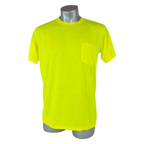 MALTA DYNAMICS High Visibility Yellow Safety Short Sleeve Shirt MALTA DYNAMICS High Visibility Yellow Safety Short Sleeve Shirt