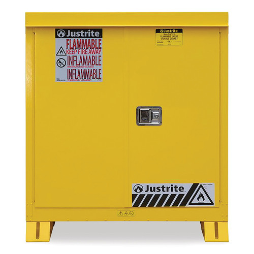 JUSTRITE Outdoor Flammable Safety Cabinet, 30 GAL, Self-Closing JUSTRITE Outdoor Flammable Safety Cabinet, 30 GAL, Self-Closing