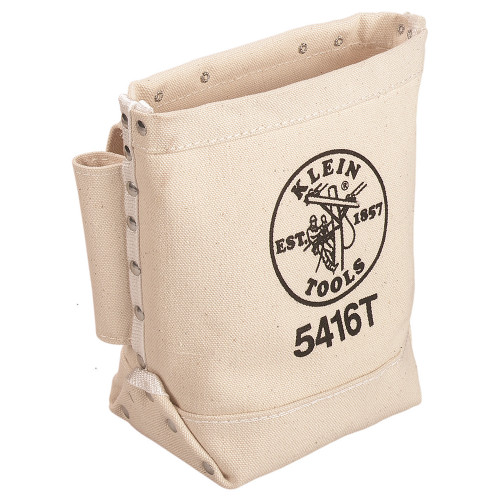 KLEIN TOOLS Tool Bag, Bull-Pin and Bolt Bag, Tunnel Loop, Canvas, 5 x 10 x 9-Inch KLEIN TOOLS Tool Bag, Bull-Pin and Bolt Bag, Tunnel Loop, Canvas, 5 x 10 x 9-Inch