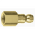 Amflo 1/4" Coupler Plug with 1/4" Female thread Automotive T Style Brass- Pack of 10