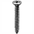 AUVECO PHILLIPS OVAL HEAD TAP SCREW #6 X 1 CHROME