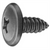 AUVECO 19170 Phillips Truss Head A/AB Point Tapping Screw, M6.3 x 1.81 mm Screw x 16 mm L, Black Phosphate