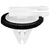 AUVECO 21825 Molding Clip, (8 x 18 mm Top x 15 mm Dia Bottom) Head, Nylon, White