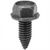 AUVECO AP10362 Hex Washer Head CA Point Body Bolt, 5/16 in - 18 TPI x 13/16 in L, Black Phosphate