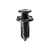 AUVECO 20327 Push-Type with Drive Pin Type 4 Bumper Fascia Retainer, 18 mm Dia Head x 22 mm L Stem, Nylon, Black