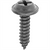 AUVECO AP12953 Phillips Flat Top Washer Head A/AB Point Tapping Screw, #10 x 3/4 in L, Black E-Coat