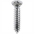 AUVECO AP2730 Phillips Oval Head A/AB Point Tapping Screw, #10 Screw x 1 in L x #8 Head, Chrome