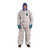 Ansell ALPHATEC 681800C BOUND SMS HOOD BACK LEG COVERALL WHT NVY SIZE 5XL