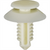 AUVECO 13470 Double Head Door Trim Panel Retainer, (1/2 in Dia Top x 3/4 in Dia Bottom) Head, Nylon, White