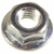 AUVECO SPIN LOCK NUT W/SERRATION. M6-1.0 14MM OD
