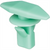 AUVECO 19171 Double Head Type 3 Weatherstrip Retainer, (5 x 15 mm Dia Bottom) Head, Nylon, Green