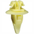 AUVECO 20429 Fender and Wheel Flare Molding Clip, 17 mm Dia Head x 17 mm L Stem, Nylon, Yellow