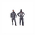 EMM Specilaties Colad BodyGuard 520054 Spray Overall, Medium, Gray, Nylon Taffeta 190T/1% Carbon Thread, Elastic Waist