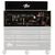 Extreme Tools 72 in. x 25 in. Deep Professional Hutch, Black with Chrome Trim