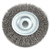 Forney Industries Wire Wheel Crimped, 4 in x .012 in x 1/2 in Arbor