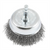 Forney Industries Cup Brush, Crimped, 3 in x .012 x 1/4 in Hex Shank