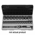 Grey Pneumatic 1/2" Drive x 11mm Standard Duo-Socket - 12 Point
