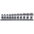 1/4 Sq. Dr. 12 point Metric Universal Chrome Socket Set
