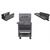 K Tool International Service Cart 35 in. Premium 4 Drawer 500 lb. (Grey) w/Accessories