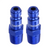 Legacy Manufacturing C 1/4" Blue Plug 1/4" MNPT 2pk