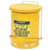 Justrite Mfg. Co. Yellow Oil Waste Can, 6 Gallon