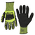 Legacy Manufacturing Flexzilla&reg; Pro Impact Sandy Nitrile Dip Gloves, Black/ZillaGreen&trade;, L
