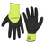 Legacy Manufacturing Flexzilla&reg; Pro 3/4 Crinkle Latex Dip Gloves, Crinkle Latex Palm, Black/ZillaGreen&trade;, L