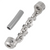 Milwaukee Tool 1-1/4 Inch - 1-1/2 Inch Carbide Chain Knocker for 1/4 Inch Chain Snake Cable