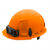 Milwaukee Tool BOLT Orange Front Brim Hard Hat w/6pt Ratcheting Suspension (USA) - Type 1, Class E