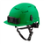 Milwaukee Tool BOLT Green Front Brim Vented Safety Helmet (USA) - Type 2, Class C