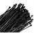 K Tool International Cable Zip Tie 7 in. Black 100/Pack 50 lb. Tensile