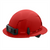Milwaukee Tool BOLT Red Full Brim Vented Hard Hat w/4pt Ratcheting Suspension (USA) - Type 1, Class C