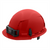 Milwaukee Tool BOLT Red Front Brim Vented Hard Hat w/6pt Ratcheting Suspension (USA) - Type 1, Class C