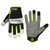 Legacy Manufacturing Flexzilla&reg; Pro High Dexterity Reflector Gloves, 3M&trade; Scotchlite&trade; Reflective Material, Gray/Black/ZillaGreen&trade;, L
