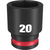 Milwaukee Tool SHOCKWAVE Impact Duty  3/8"Drive 20MM Standard 6 Point Socket