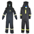 Oberon Suit Kit - Arc Flash - 40 Cal TCG&trade; - Comes with Hood, Coat, Bib Coveralls and Fresh Air Arc Flash Hood Ventilation System & Light - With Leg Zippers - With Escape Strap - Color: Black - Size: 5XL