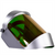 Oberon Face Shield with Ratcheting Headgear - Heat Reflective - Window: Green Gold Anti-Fog - With Lower Crown